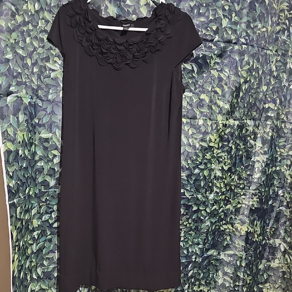 Alfani Black Mini Dress with Floral‎ Detail